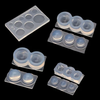 

4Pcs Resin Geometric Ball Pendant Molds Hollow Quicksand Sphere Mold 3D Hollow Round Ball Molds Kit Jewelry Making Tools