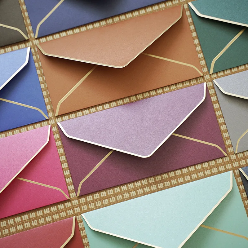  20pcs/lot #5 Envelopes Retro Pearl Paper Envelopes Wedding Party Invitation Greeting Cards Gift Dro