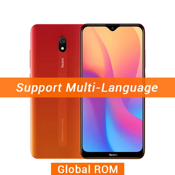 Мобильный телефон Xiaomi Redmi 8A 8 A с глобальной прошивкой, 4 Гб ОЗУ, 64 Гб ПЗУ, Восьмиядерный процессор Snapdragon 439, 6,22 дюйма, 5000 мАч, камера 12 МП, смартфон - Цвет: Global ROM Orange