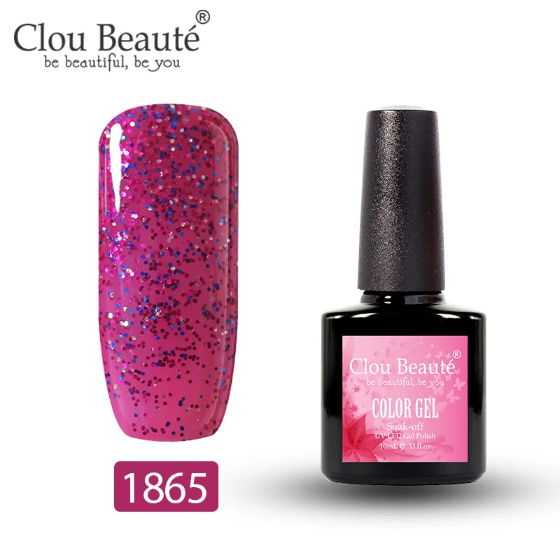 1865 Clou Beaute 10 мл Гель-лак цветная серия лак Гибридный гвоздь Искусство Маникюр гель верхнее покрытие Полупостоянный 179 цвет краска для ногтей - Цвет: 1865