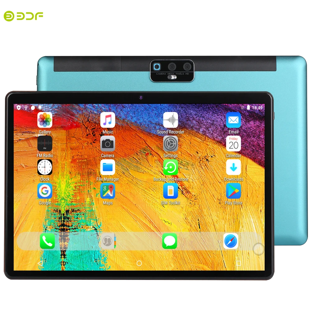 most famous tablet New Tablet 10.1 Inch Tablet PC Octa Core Android 9.0 3G/4G Phone Call 4GB+64GB ROM Bluetooth Wi-Fi Sim Card Android 9.0 Tablets best tablet pc