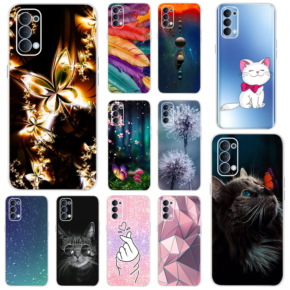 Custodia Morbida In Silicone Per Oppo Reno4 Custodia Per Telefono Reno 4 Pro Reno4 Lite Cover Posteriore In Tpu Trasparente Per Oppo Reno 4 4Pro 4 Lit