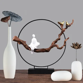 

1pcs Home Decoration Accessories Zen Crafts Ornament Resin Crafts Miniature Resin Decoration Wedding Creative Gifts Desk ZPJ030