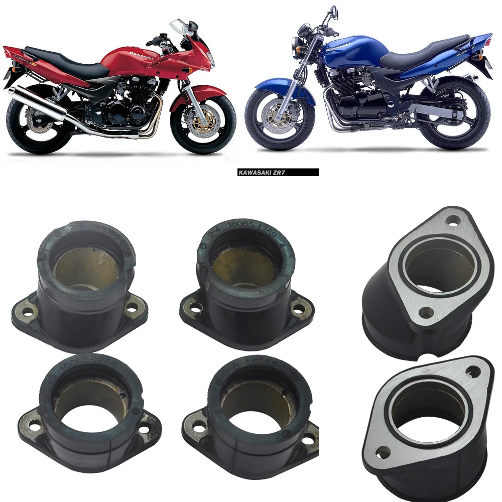 

4PCS Motorcycle Carburetor Intake Manifold Joint Boots For Kawasaki ZR750 Zephyr 91-06 ZR-7 99-03 ZR-7S 01-05 Z750 92-94