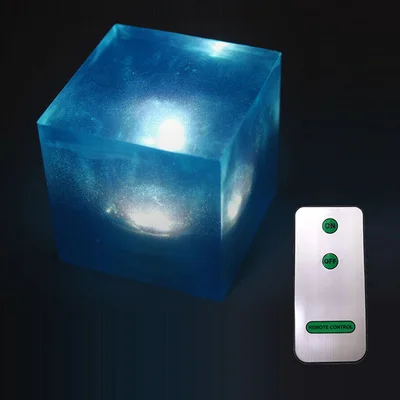Мститель: конечная игра Marvel Loki Cosmic Cube cosplay Prop Светящиеся Кубики TESSERACT INFINITY STONES комплект фигурки на Хэллоуин - Цвет: remote control 65
