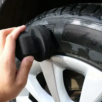 

Car Tire Waxing Sponge Wave Pattern High Fit Hand-held Polishing Waxed Sponge U90C