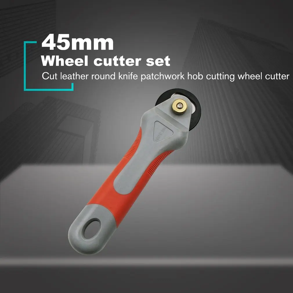 

45mm Rotary Cutter Set Blades Fabric Circular Quilting Cutting Patchwork Leathercraft Sewing Tool Quilter Leather Cutter