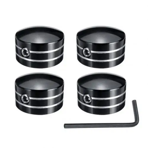 4 шт. мотоцикл свечи зажигания головки болты Крышка для H-arley 750 883 1200 72X48 - Цвет: Black