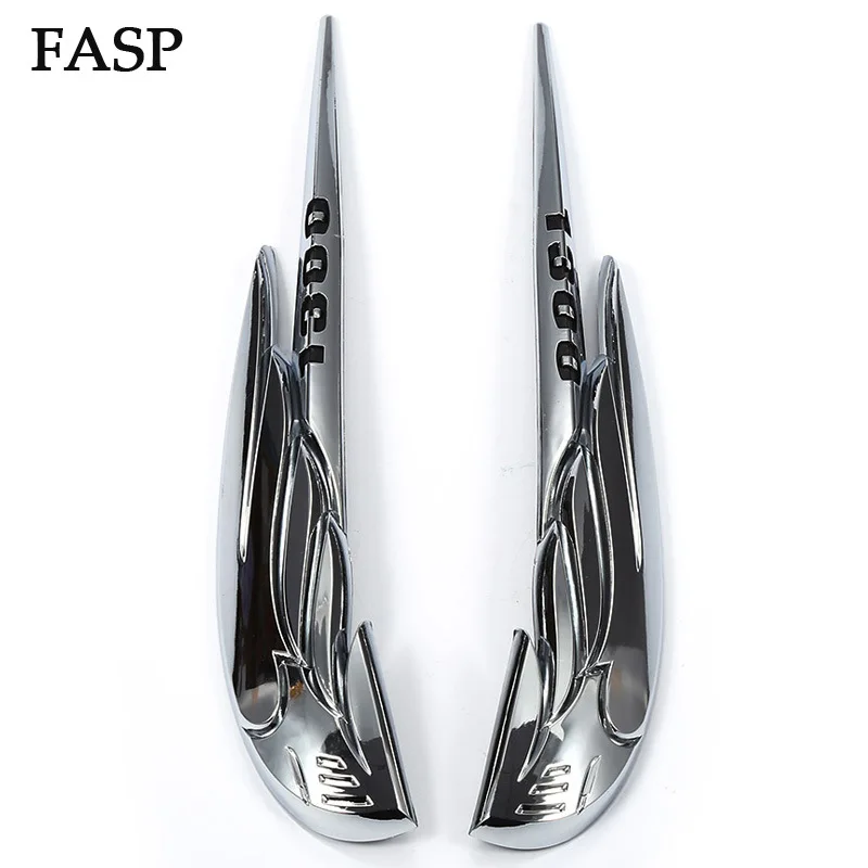 1 пара хромированных эмблем FASP для бензобака 2002-2004 VTX1300 VTX1800 2005 2006 2007 наклейки и