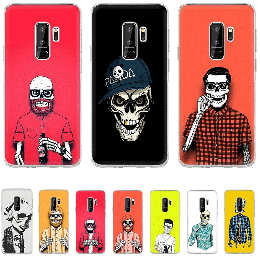 Чехол для телефона Samsung Galaxy S6 S7 Edge S8 S9 S10 S10e S20 Ultra Plus Note 8 9 10 Lite жесткий чехол Brigade Bones |