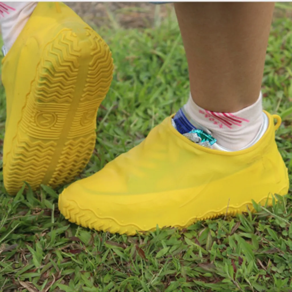 Overschoenen Чехлы для обуви многократного применения пылезащитный дождевик зимний шаг в обуви Водонепроницаемые силиконовые чехлы для обуви regenschoenen# y15