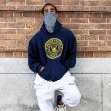 Marca de moda masculina impressão reflexiva americana plush hoodie moletom masculino