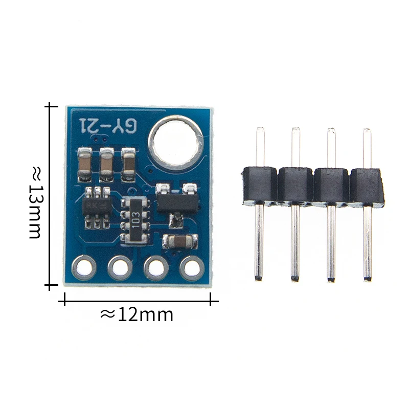 HTU21D GY-21 HTU21D IIC/iec, цифровой датчик температуры и влажности, коммутационная плата, модуль для метеостанций, управление хумидором, 3,3 В - Цвет: HTU21D