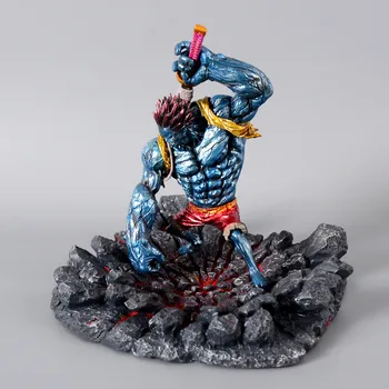 

ONE PIECE Repainting Nightmare Luffy Full-Length Statue Portrait Blue Devil PVC Action Figure Collectible Model Toys BOX Y1045