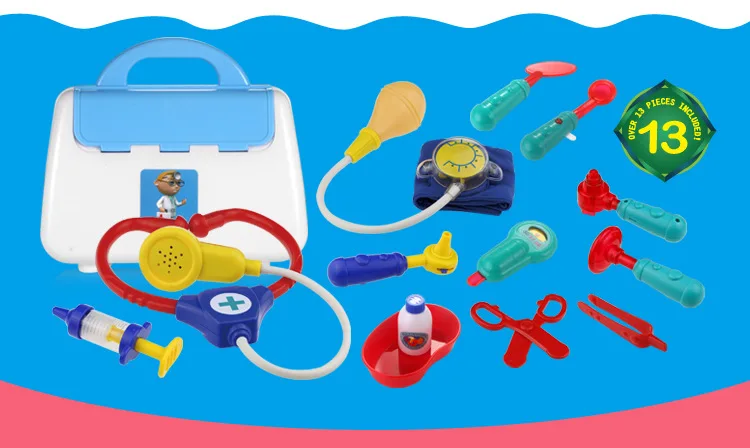CIKOO игровой дом эхометр Детский Доктор игрушка набор обучающая модель медицина чемодан доктор набор. 7