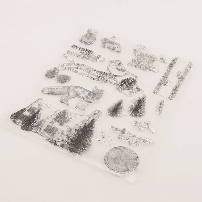 Winter Animals Silicone Clear Seal Stamp DIY Scrapbooking Embossing Photo Album