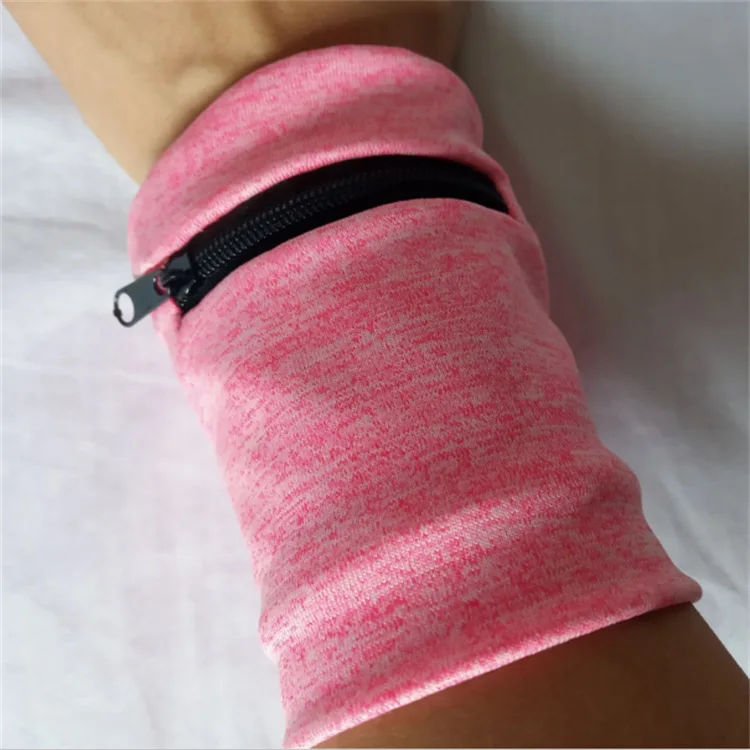 Мужской кошелек на запястье флисовый чехол молнии для бега тренажерного зала велоспорта безопасный