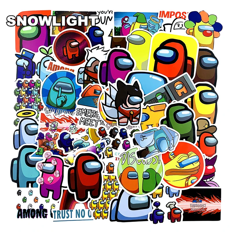 10/30/50pcs/pack Hot Among Us Game Graffiti Stickers For Furniture Wall Desk Car Trunk Computer Decal Motorcycle children
