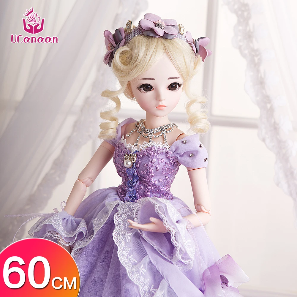 UCanaan 60 см 23," BJD SD кукла с одеждой наряд обувь парик Макияж волос и 18 шариковых суставов для девочек подарок и коллекция кукол