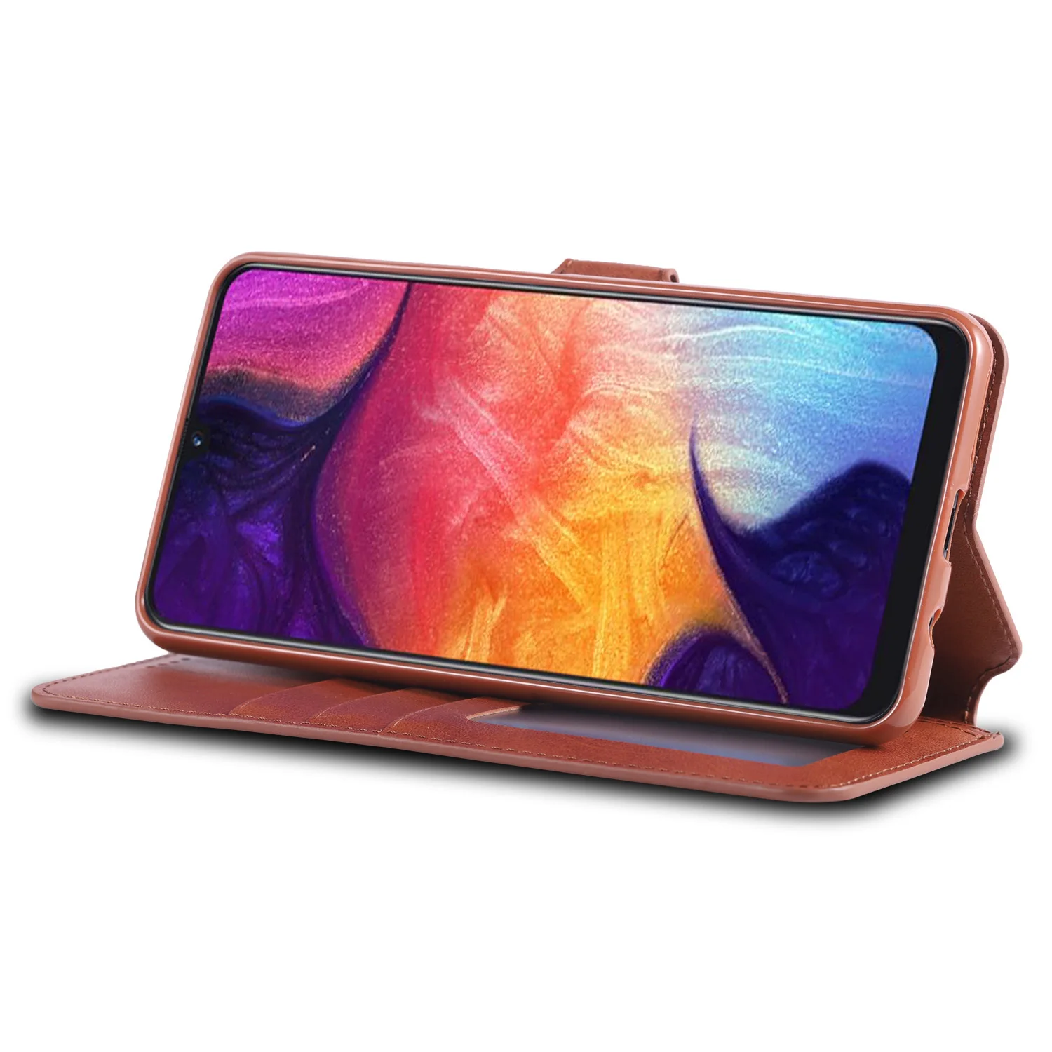 Кожаный чехол-книжка для samsung A70, держатель для карт, кошелек, чехол для samsung Galaxy A70, чехол, чехол