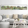 Joy sunday  European town Cross Stitch kit Needlework set Canvas The beautiful printed14CT 11CT DMC scenery Home Decoration Send ► Photo 2/6