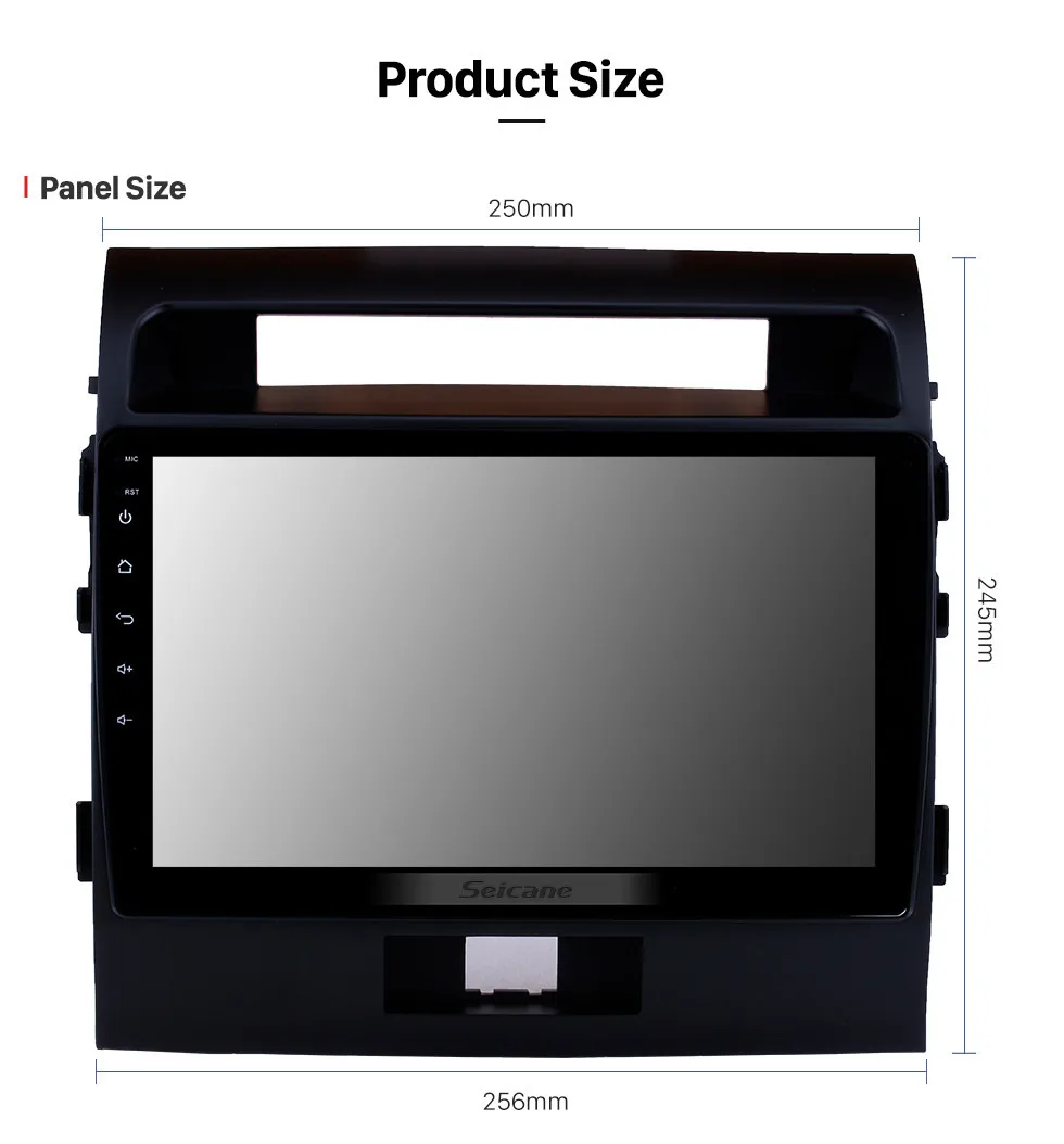 Perfect Seicane 10.1" Auto Radio Android 9.0 Multimedia Player for 2007-2017 Toyota Cruiser FJ Car GPS Navi Steering Wheel Control 15