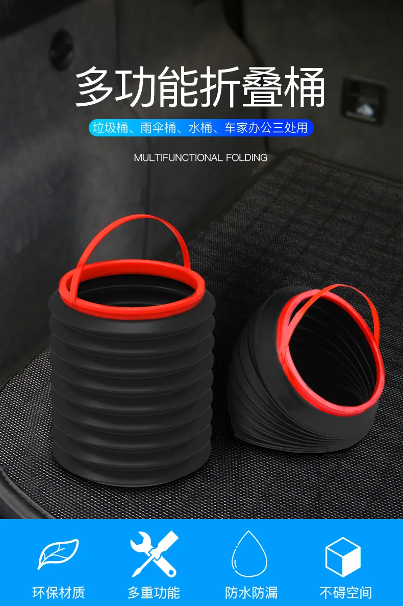 Car Trash Can Organizer Garbage Holder Automobiles Storage Bag Accessories Auto Door Seat Back Visor Trash Bin Paper Dustbin