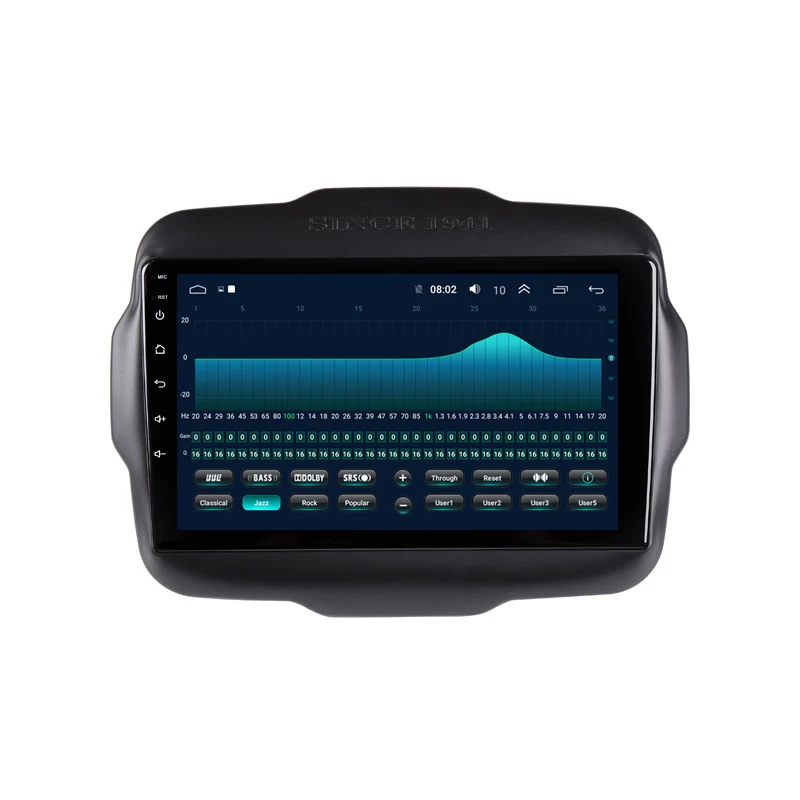 Excellent 9" 2G RAM 32G ROM Android Car DVD Video Player GPS For Jeep Renegade 2015 2016 2017 2018 2019 audio car radio stereo navi wifi 1