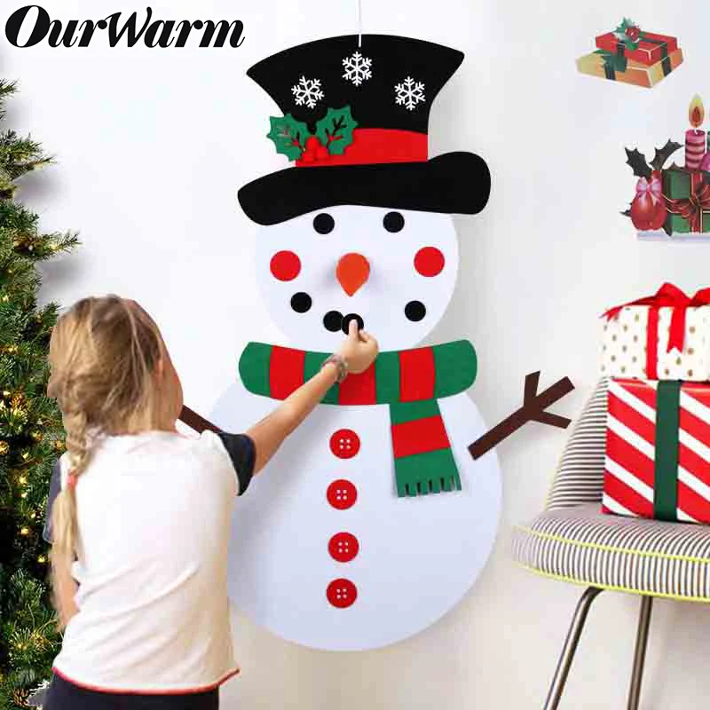 Рождественские подарки OurWarm из войлока сделай сам наклейка на стену с