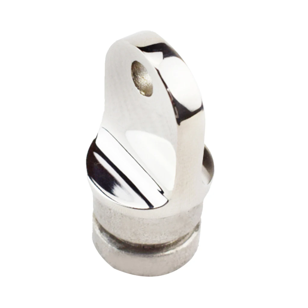 Bimini Top Rounded End Inner Eye Hardware Yacht Boat Silver Stainless Steel