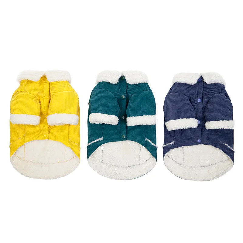 Зимняя одежда для собак, хлопковая толстовка для питомца, куртка для питомца, одежда для маленьких собак, S-XXL