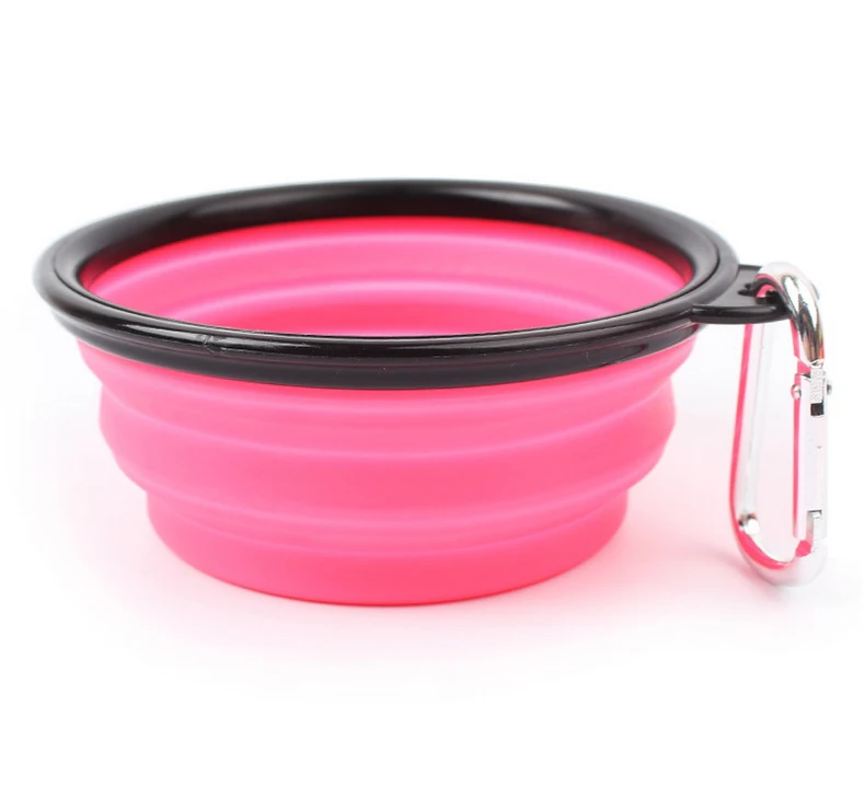 Supplies Nursing Portable zhe die wan Outdoor Dog Bowl Supplies Water Bowls gou liang wan Cat Dog Pet