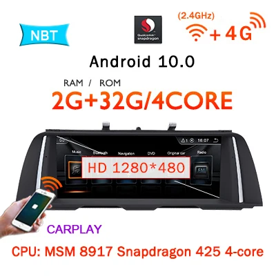 Snapdragon Car Radio Android 10 With Screen For Bmw 5 Series F10 F11 5i 525i 528i 11 17 Multimedia Auto Audio Navigation Car Multimedia Player Aliexpress