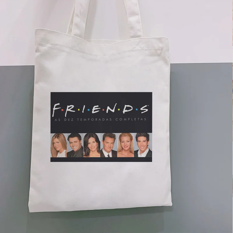 Сумка на одно плечо Friends TV Show сумка для покупок с персонажем из мультфильма