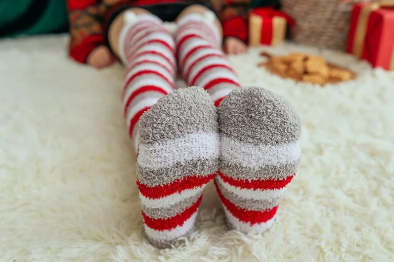 Fashion Girls Stockings Women Thick Warm Winter Stockings Thigh High Hosiery Xmas
