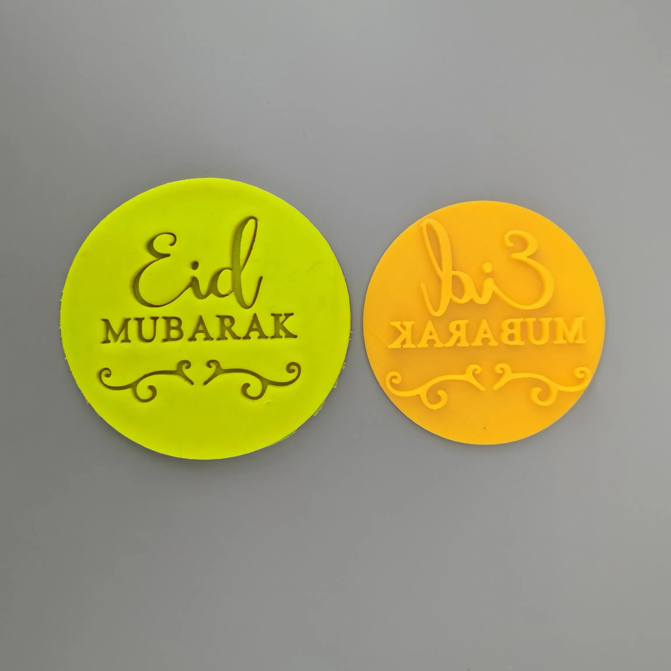 Украшения для торта 3 дюйма Eid Mubarak резак тиснение праздник помадка пластиковый
