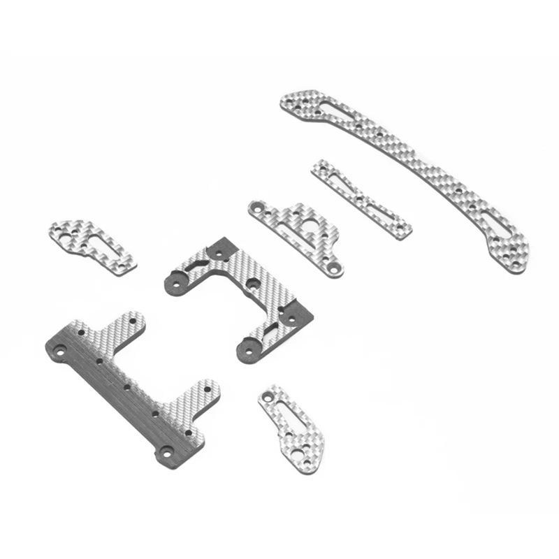 

1Set Single Spear Fishtail Carbon Fiber Kit With Mushroom Head Spring Washer Silver for Tamiya Mini 4WD Racing Car Models