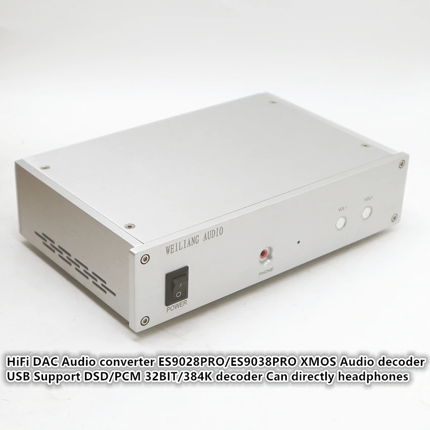 Hi Fi DAC аудио конвертер ES9028PRO/ES9038PRO XMOS декодер с поддержкой USB DSD/PCM 32 бит/384K