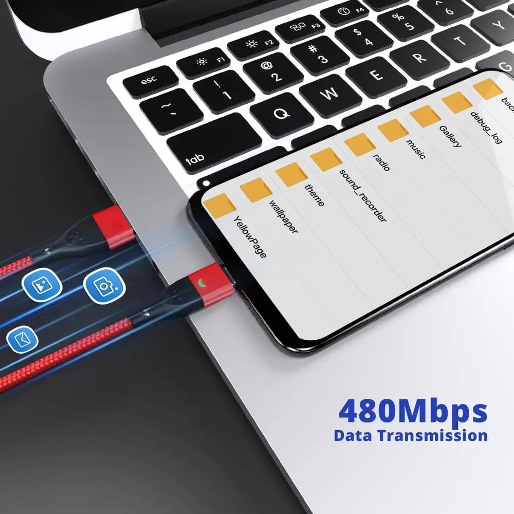 รูปสินค้า สายชาร์จแม่เหล็ก USB สำหรับโทรศัพท์มือถือ
