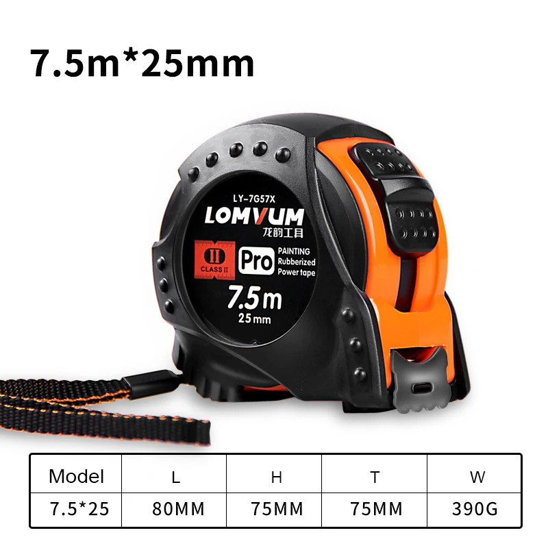 5M Metric System Auto Lock Measurement Tape 7.5M Tape Measure Retractable 3M Measuring Centimeters Gauging Tools Tape Measure