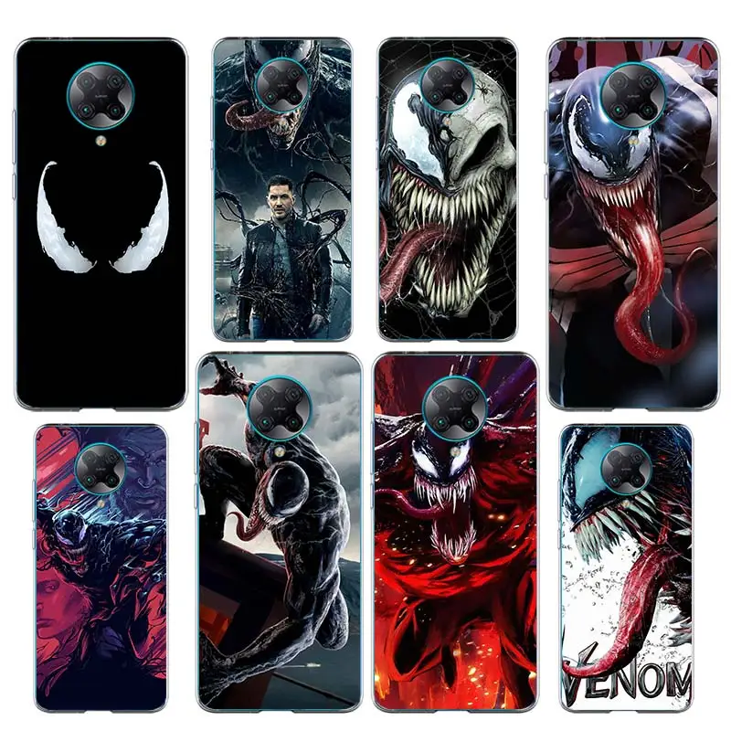 

Venom Marvel Case for Xiaomi Redmi Note 8T 9S 8 9 Pro 7 K20 K30 Pro Zoom 7S 7A 8A Clear Silicone Phone Cover