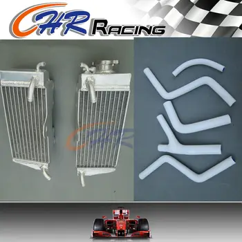 

Para Honda CR250R CR250 CR 250 R 1985 1986 1987 radiador de aluminio + manguera blanca