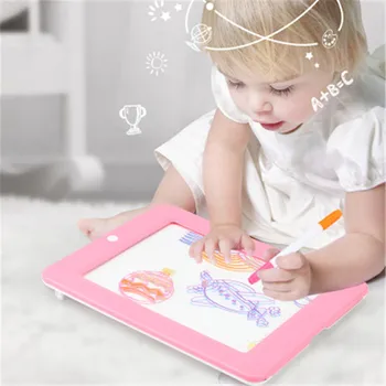 

Kids 3D Magic Drawing Pad 8 Light Effects Puzzle Board Sketchpad Tablet LED Lights Art Drawing Toys Creative Birthday Gift