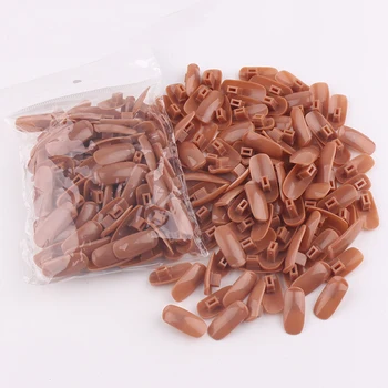 

kesinails 100 Tips Nail Practice Tips Trainer Tool Adjustable Model Hand DIY Nail Art Training Manicure False Nail Tips