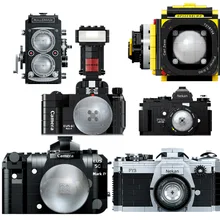 Nova chegada criativa câmera digital blocos de construção fy2a eus modelo moc blocos diy montagem brinquedos educativos para crianças presente