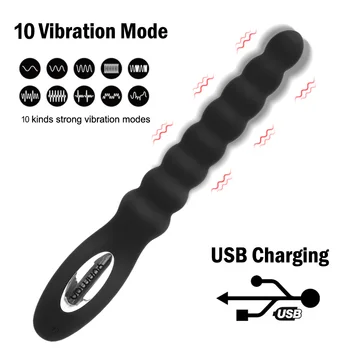 10 Speed Anal Vibrator Dual Motor Butt Plug Rechargeable Male Vibrating Anal Dildo Prostate Massager For Couples Unisex Sex Toys 4