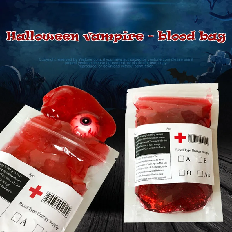 

Simulation Blood Bags Plasticine Reusable Cosplay for Halloween Party Haunted House DC156