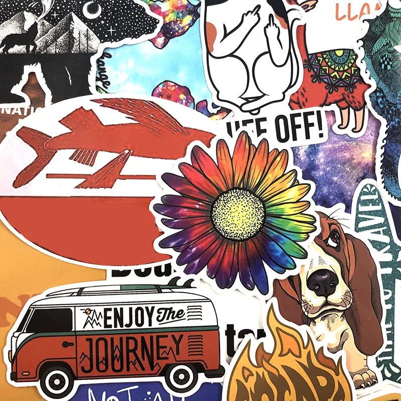 17 Pcs/pack Travel Stickers For Luggage Motorcycle Laptop Skateboard Adesivos Hand-made Photo Album Car Toys Gift Stickers