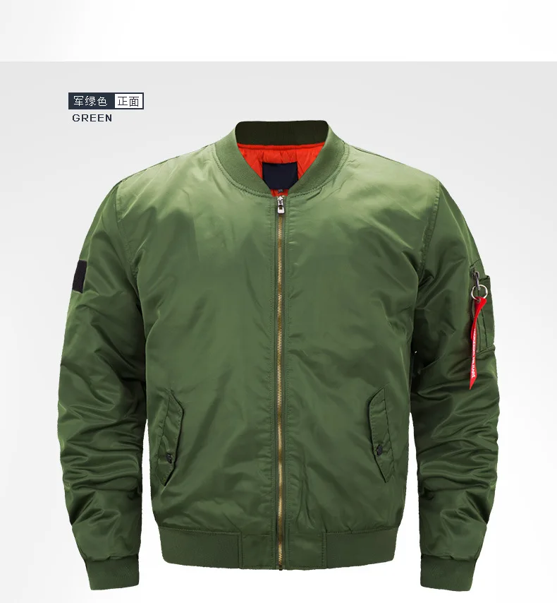 Autumn classic vintage windbreaker bomber jacket winter men style military plus size casual bomber jacket