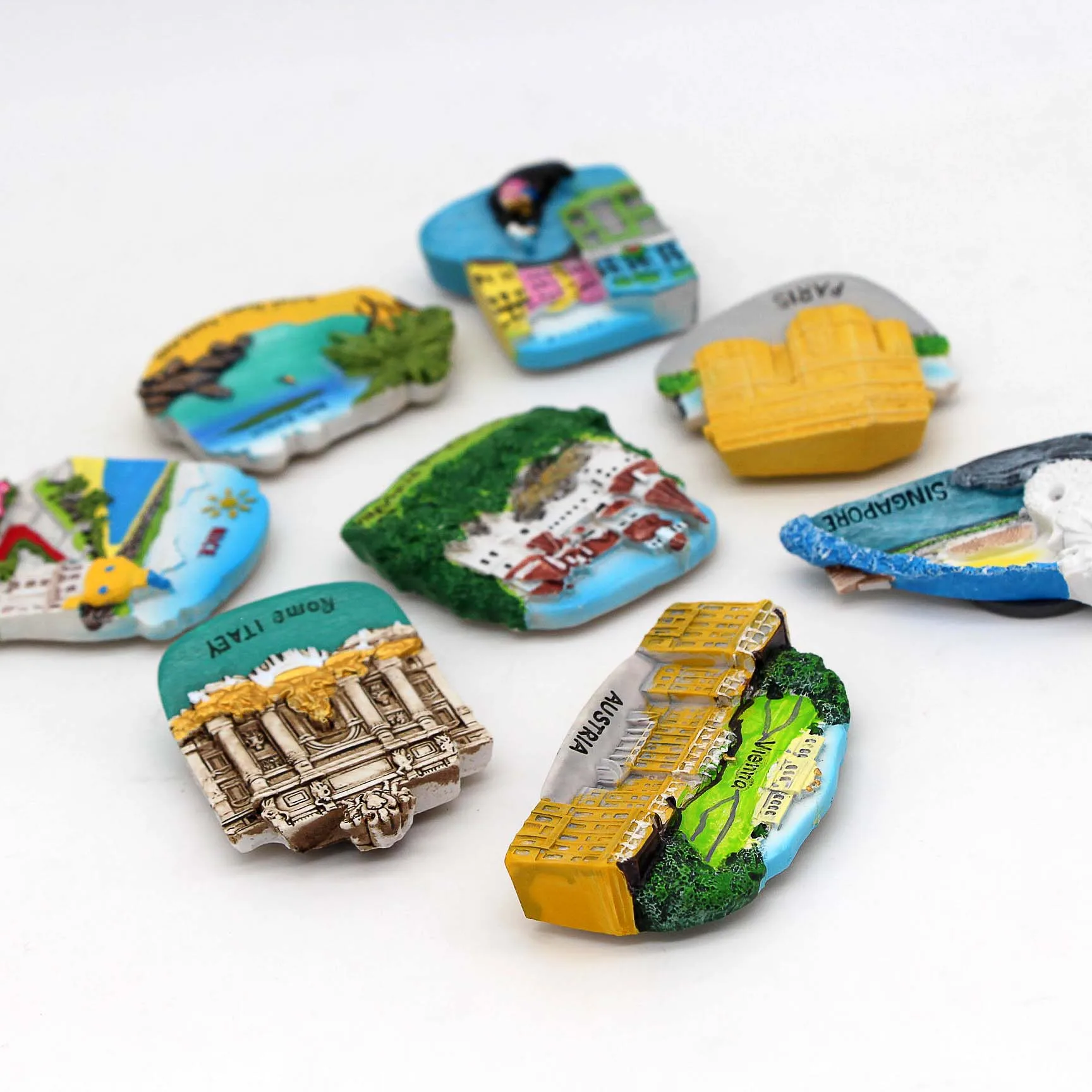 Тайланд туристический магнит холодильник 3d магниты Италия на Париж Австрия